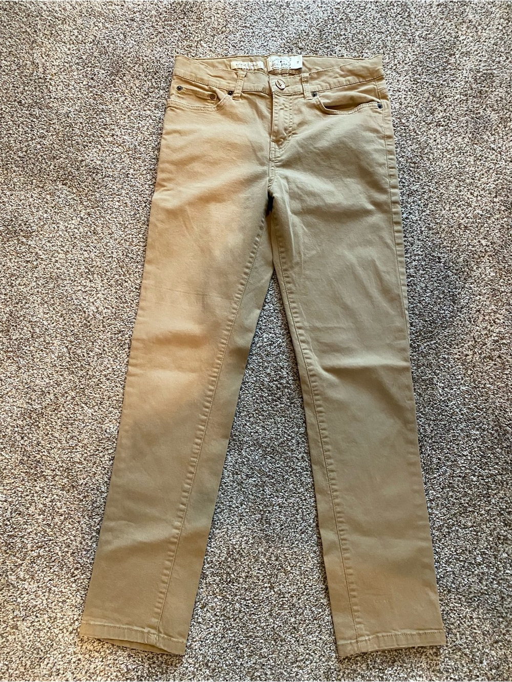 Lucky Brand authentic skinny tan pants size 14